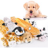 Crinkle Dog Plush Pet Toy - No Stuffing Animals Dog Chew Toy for Interactive Playtime